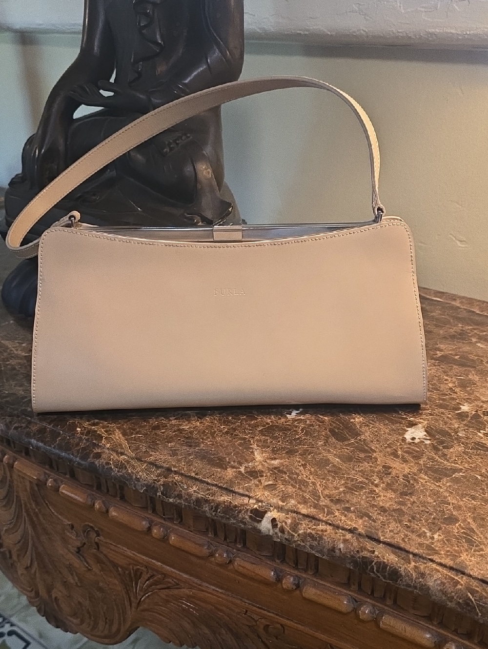 Furla Cream Shoulder Bag